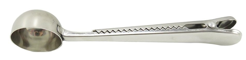 Coffee Measuring Spoon Bag Clip 6 1/2" x 1 1/4" Stainless Steel N2
