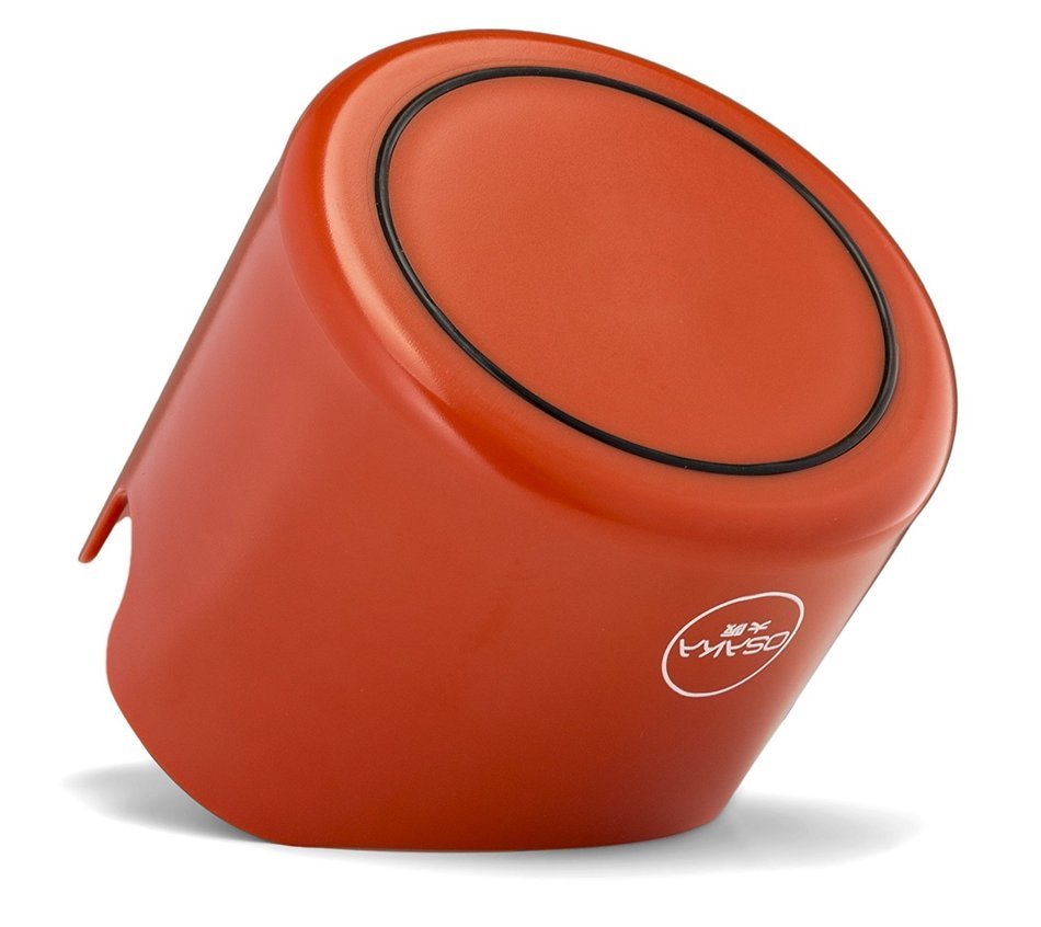 Osaka, Shock-Absorbent Espresso Knock Box - Durable 4.7 Inch Barista Style Knockbox "Kawachi Fuji Garden" (Red) N4