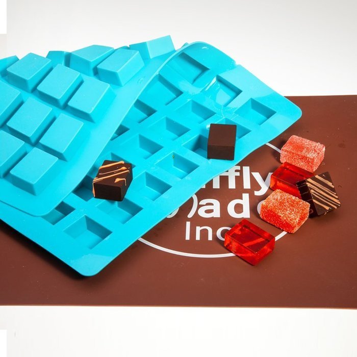 Truffly Made.Chocolate Mold - Caramel Mold, 56 cavities, One step candy pop-out N2