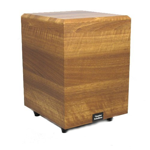 Theater Solutions SUB8DM Down Firing Powered Subwoofer (Mahogany) N2