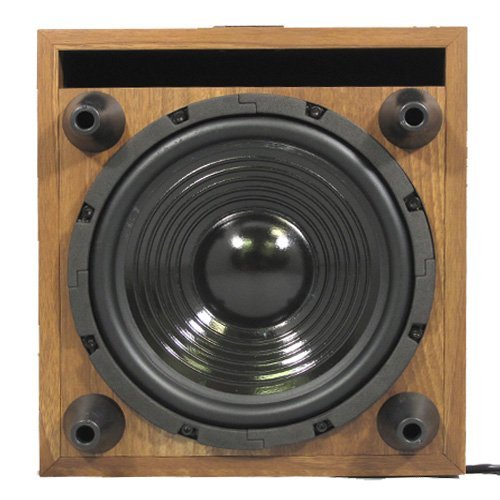 Theater Solutions SUB8DM Down Firing Powered Subwoofer (Mahogany) N3