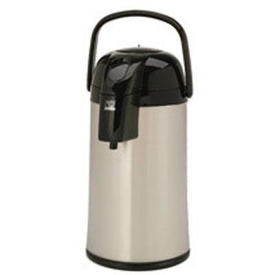 Bloomfield 7880-APS Airpot, Pump, 100-Ounce Capacity, Brushed Stainless Steel Body with Glass Liner, Brew-Through...