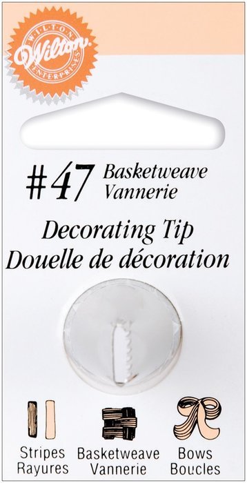 Wilton Decorating Tip, No.47 Basketweave