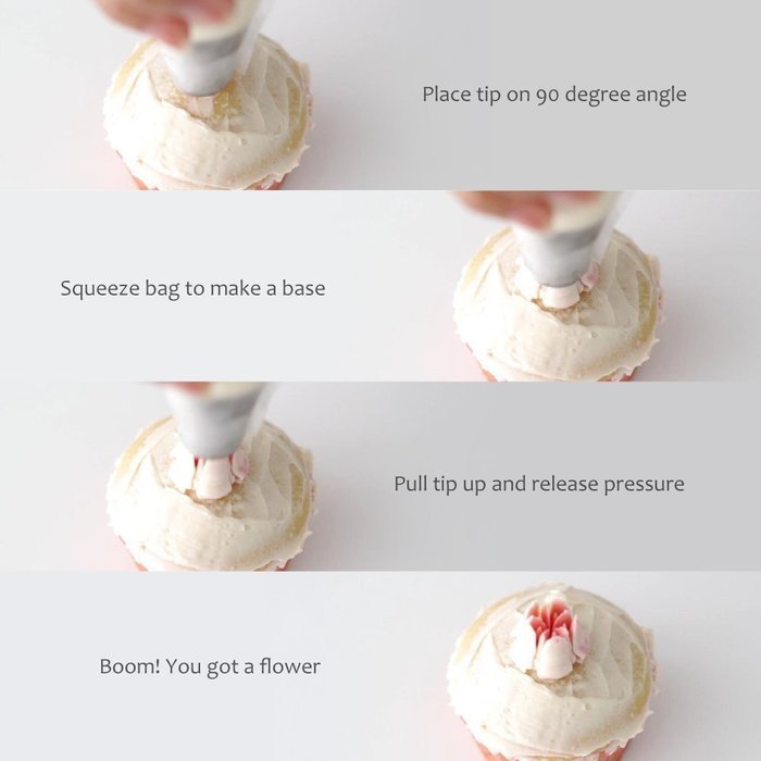Cake Flower Tip, Homitt 7 PCS Pastry Tools Decorating Tips, Stainless Steel Icing Piping Nozzles,for Making Cakes...