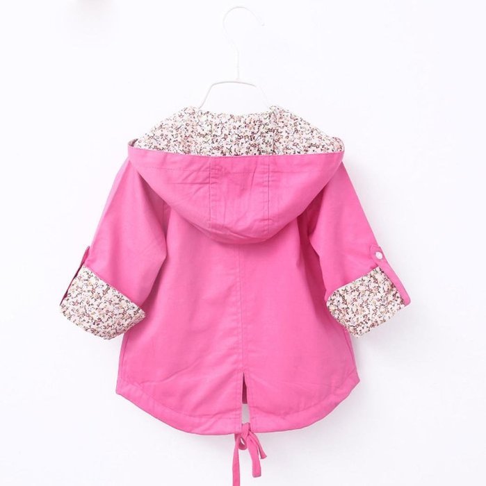 Jackets ,BeautyVan Kid Baby Girls Floral Print Coat Outerwear Girl Windbreaker Baby Jackets Clothes (L, Pink) N5