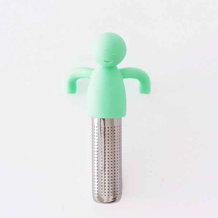 Huayoung Cute Lilliput/Dolphin Multifunctional Stainless Steel & Silicone Cylinder Tea Filters Tea Infusers (Pink-L) N7