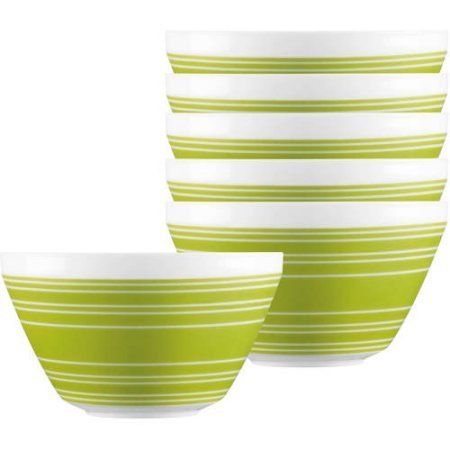 Memory Lane, Pyrex Vintage Charm 6-Piece Opal Glass Mixing Bowl Set
