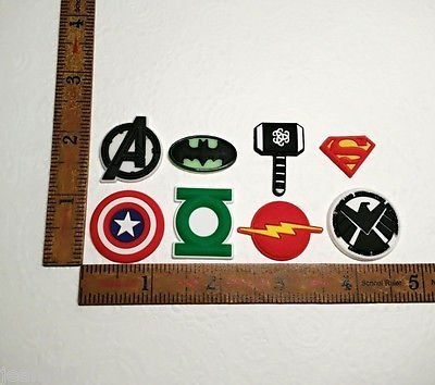 Silicone Mold Green Lantern Logo Avengers Superheroes (28mm) Fondant Jewelry N2