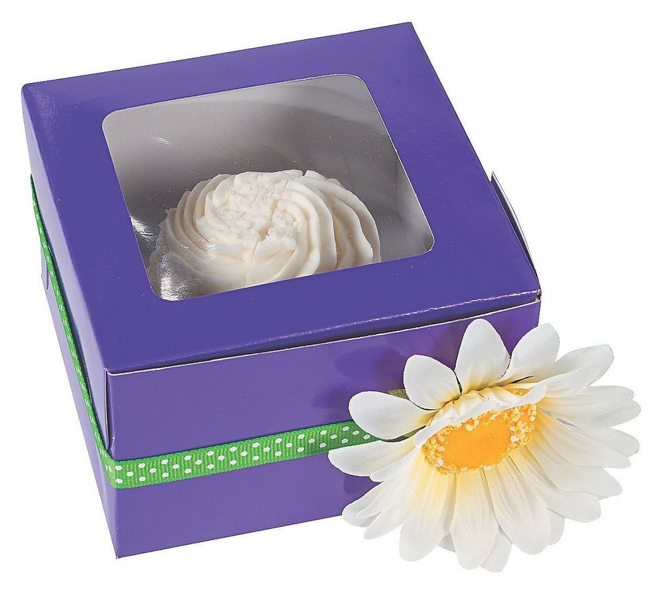 Dozen Purple Cupcake Boxes N3
