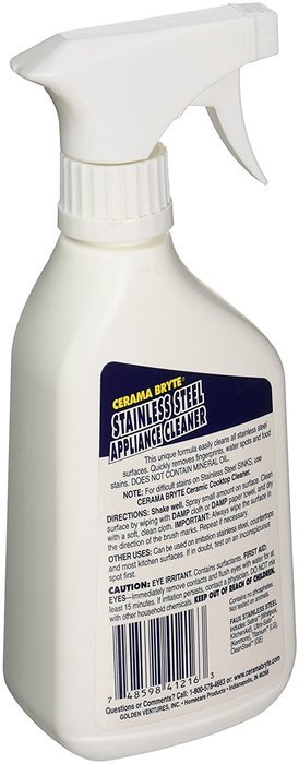 CERAMA BRYTE 40616 STAINLESS STEEL APPLIANCE CLEANER CERAMA BRYTE 40616 STAINLESS STEEL AP