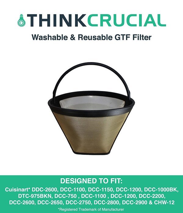 Gold Tone Washable Coffee Filter