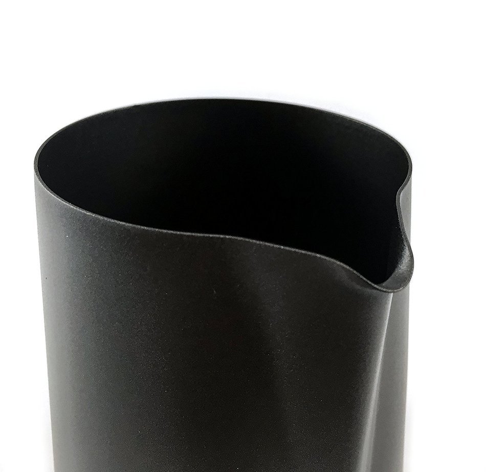 Coffee Nebula Stainless Steel Non-Stick Professional Milk Frothing & Steaming Pitcher/Cup (20oz (600ml), Black) N5