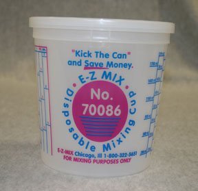 E-Z Mix EMX-70086L 2.5-Quart Plastic Mixing Cup Lids, Box Of 25