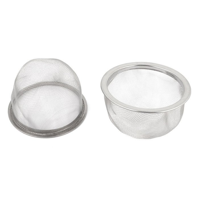 Stainless Steel Drainer Mesh Tea Strainer Teapot Filter 2 Pcs