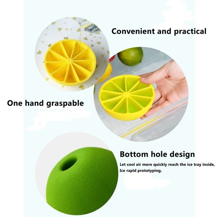 ProCIV Set of 2 Lemon Orange Convenient Juicer Funnel Shape Gift 2 Lemon Orange Peelers (Green) N15