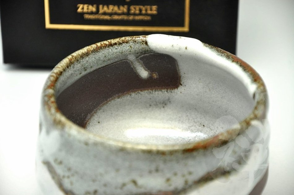 Japanese Mino Yaki ware Matcha Bowl Green Tea 11.5 / 11.5 / 8cm (4.5 / 4.5 / 3.1inch)[7330] N3