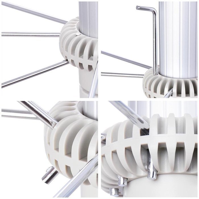 Yescom Portable Electric Clothing Dryer Rack 1000W Heater Wardrobe Drying Rack Home N14