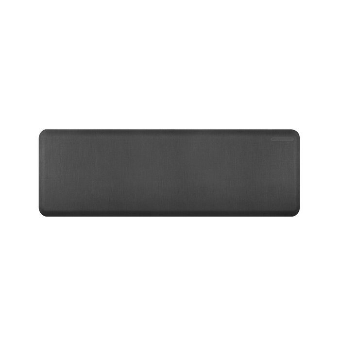 WellnessMats Anti-Fatigue 36 Inch by 24 Inch Linen Motif Kitchen Mat, Grey N20