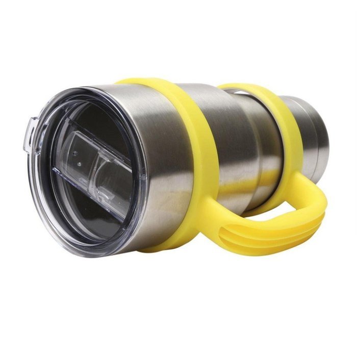 Morecome 30 Oz Stainless Steel Insulated Tumbler Mug Handle (Yellow) N11