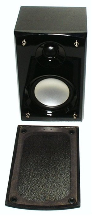 KINETIC RKA-4210 2 Way Bookshelf / Satellite Speaker Black Wooden Cabinet