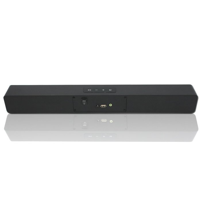 LONPOO 2.0 Ch Bluetooth Wooden Soundbar With Touch Screen Keys Support USB/AUX For LED TV/Smartphone/Computer/... N12