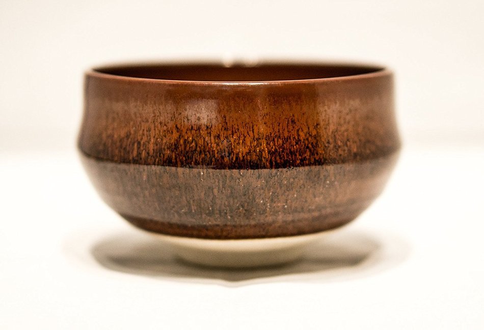Matcha bowl chawan Hagiyaki brown-red Artist Artwork N2