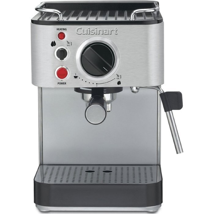 Cuisinart 15-Bar Stainless Steel Espresso Maker - Refurbished (EM-100fr) with Aroma Stainless Steel One Serving... N4