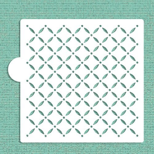 Swiss Dot Lattice Cookie and Craft Stencil CM002 by Designer Stencils
