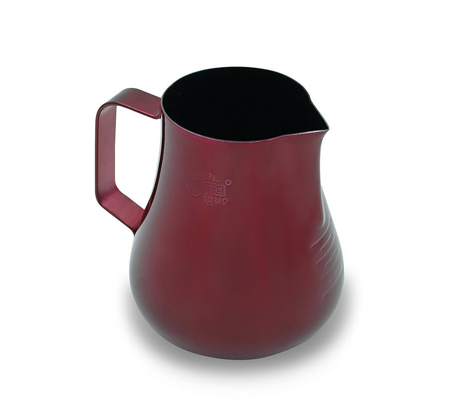 Diguo Stainless Steel Steaming Pitcher (20oz/600cc, Red) N5