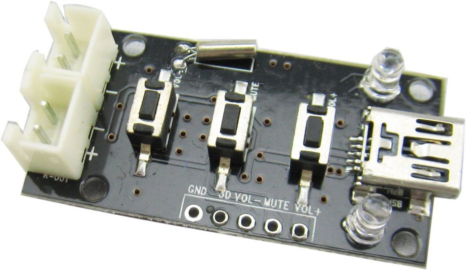 Yeeco Mini USB Audio Amplifier 5V Power Supply Power Audio Module+Audio Input Mini 2.0 with 3D Volume Adjustment N3