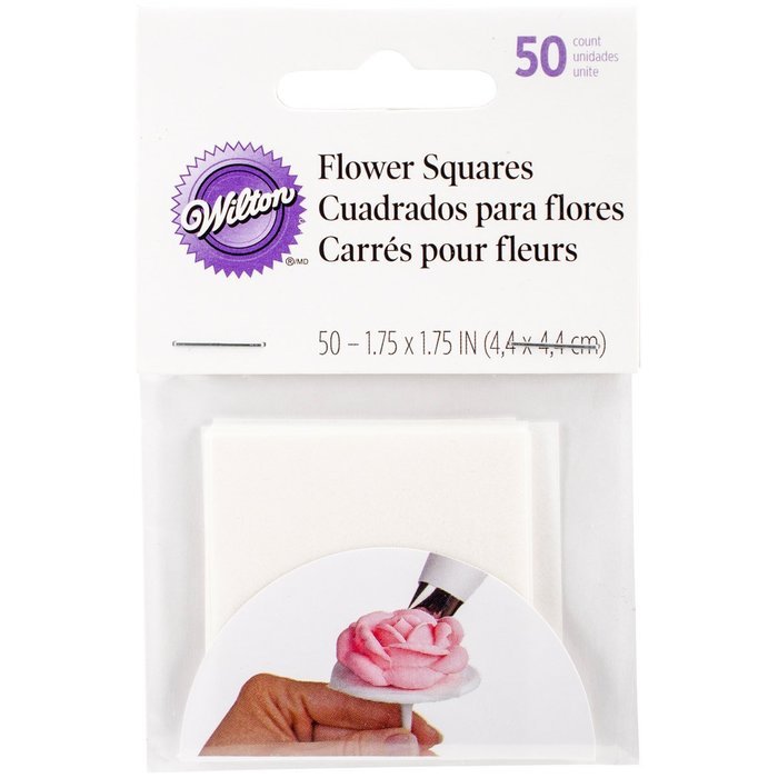 Pre-Cut Flower Squares 50/Pkg-1.75"X1.75"