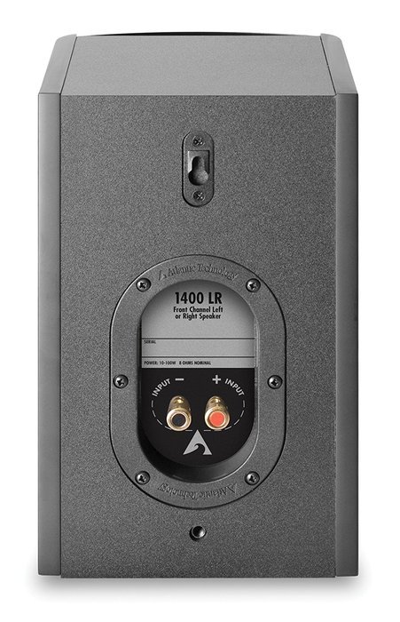 Atlantic Technology 1400LR-S-BLK Front Channel Speaker (Single, Black) N6