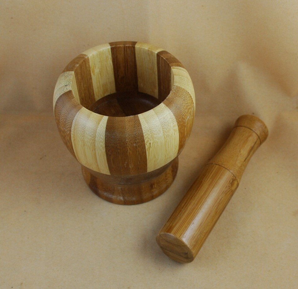 1 Pieces Mixing Bowl for Mortar & Pestle Garlic Masher Spice Crusher Grain dehusking N5