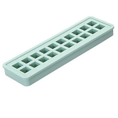 Sher Creative Ice Cube Mold Square Shape Silicone Ice Tray Fruit Ice Cube Maker Bar Random Color N3