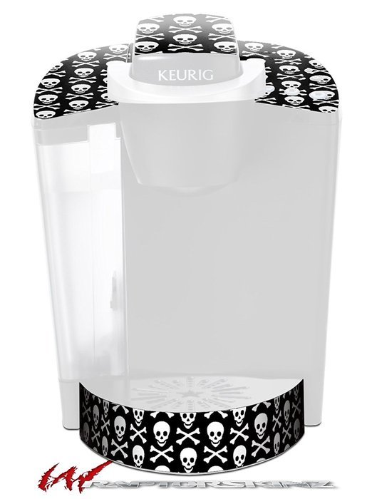 Skull and Crossbones Pattern - Decal Style Vinyl Skin fits Keurig K40 Elite Coffee Makers (KEURIG NOT INCLUDED)
