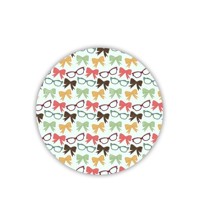 Generic Cup Mat With Bow Pretty Mdf Material N2