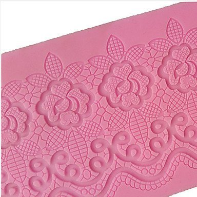 Y&XL&H Flower Pattern Lace Mold Rose Silicone Sugar Lace Pad Cake Brim Decoration Mold Kitchenware N5
