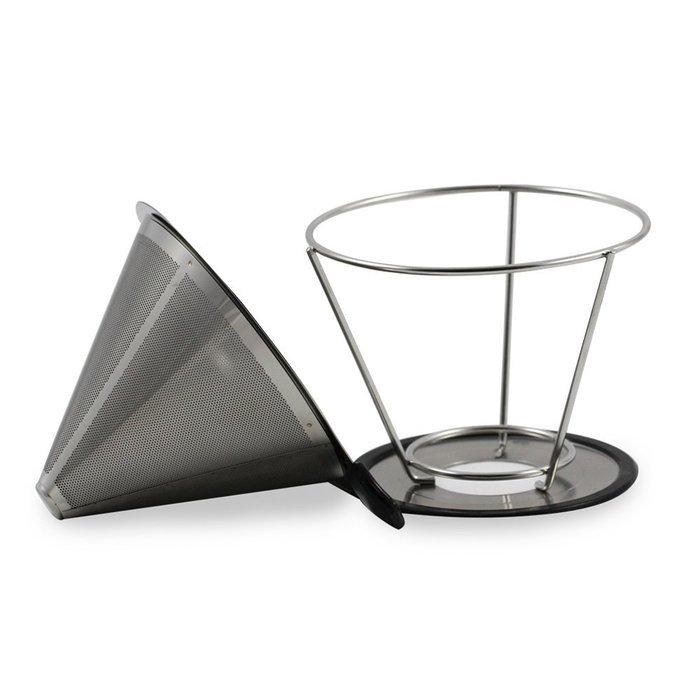 Lindo 4 Cup Stainless Steel Pour Over Coffee Filter N6