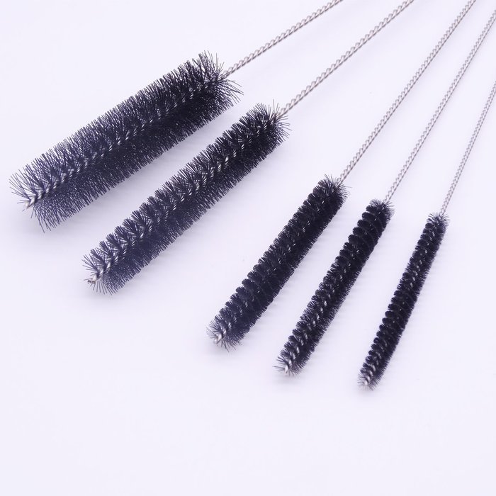 Maveek 8.2" Inch Black Nylon Tube Brush Pipe Cleaning Brushes,Set of 10 N9