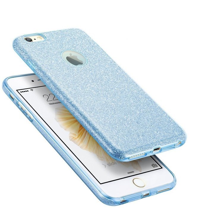 iPhone 7 4.7 Bling Crystal 3 in 1 Case-Auroralove iPhone 7 Beauty Fashion 3 layers Hybrid Bumper Cover [PC Case... N3