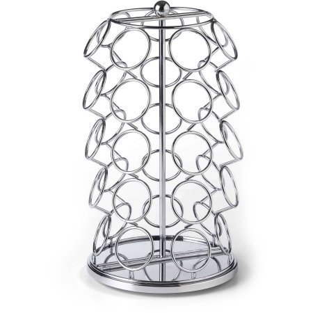 35 Capacity Coffee Pod Carousel in Chrome Finish N3