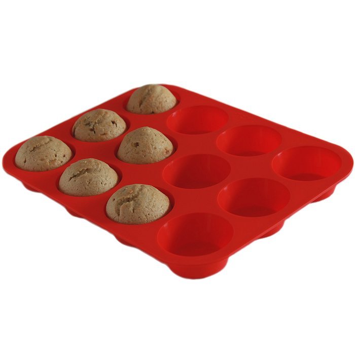 Le Silicone - 12 Cup Nonstick Muffin Cupcake Pan
