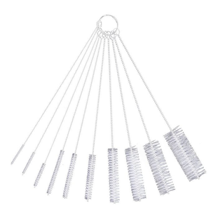 EBoot 10 Pieces Nylon Tube Brush Pipe Cleaning Brushes, White N7 free ...