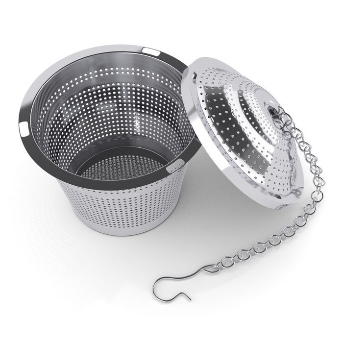 Tea Infuser PER-IHOME Set of 2 Stainless Steel Mesh Tea Filter - Perfect Strainer for Loose Leaf Tea N6