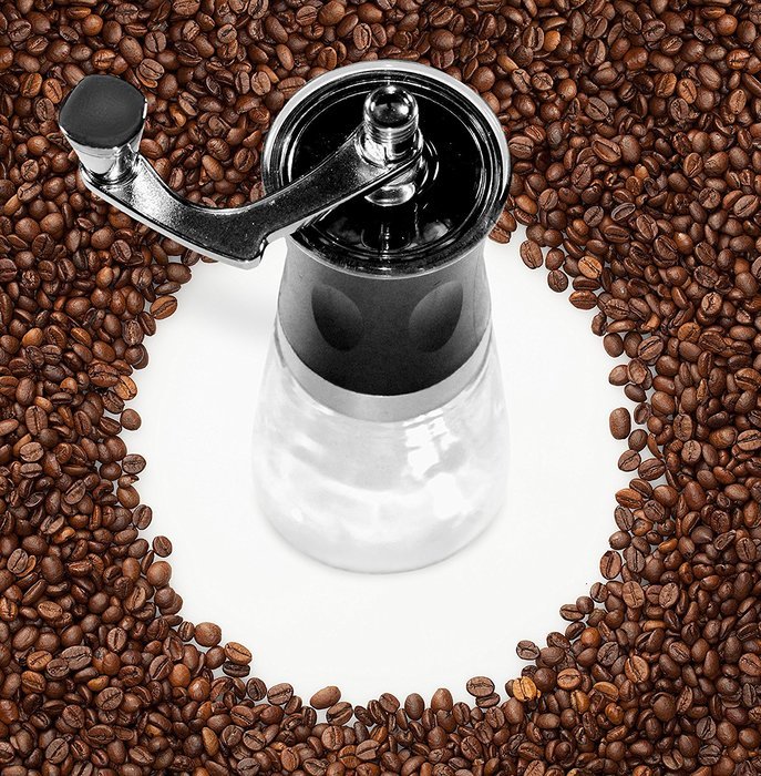 Ceramic Coffee Mill by Sovrano Int'l ~ Manual Conical Burr Grinder~ Professional Grade Ceramic Burrs N3