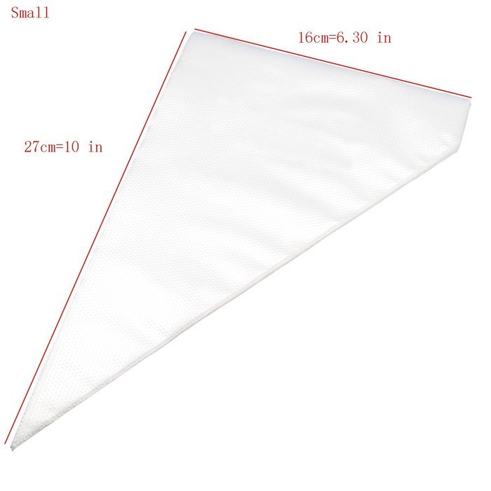 PASTRY BAG - 100 PIECES -10 Inch Extra Thick Disposable Cake / Cupcake Decorating Piping Icing Bags Set - Large... N4