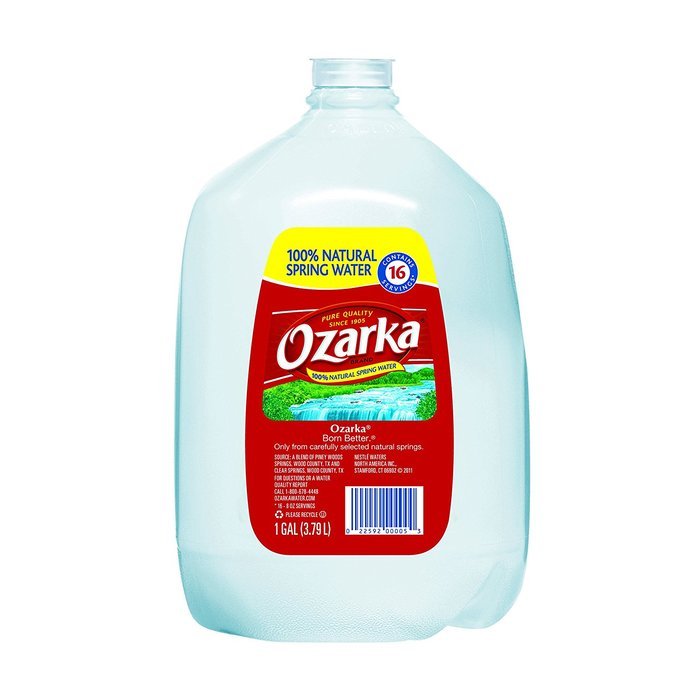 Ozarka 100% Natural Spring Water, 128 oz