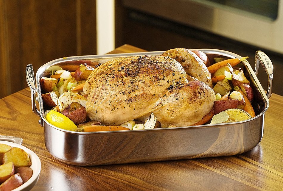 Le Creuset Tri-Ply Stainless Steel Roasting Pan N7