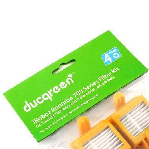 Duogreen Robotic Vacuum Replcement Filter for iRobot Roomba 700 Series 780, 770, 760, Set of 4 N3