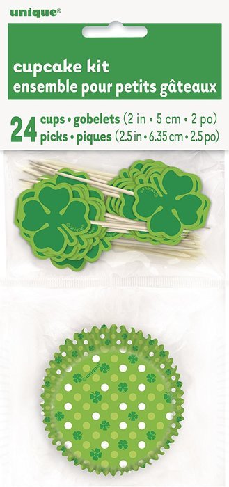 Shamrock Saint Patrick's Day Cupcake Kit for 24 N2